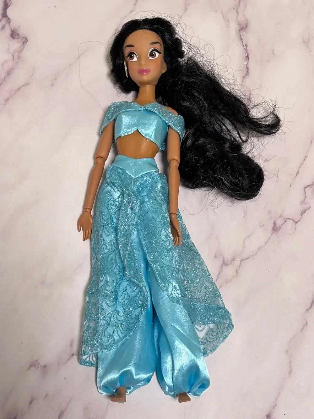 Disney Store London Aladdin Princess Jasmine Articulated Barbie 12”